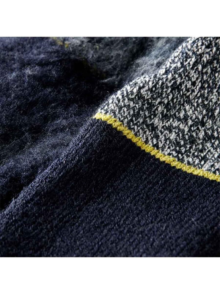 Chaussettes Thermiques de Travail Homme - 4 Paires - Bleu Marine 4/4