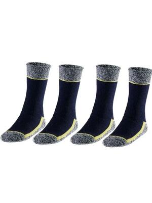 Heren thermo werksokken - 4 paar - navy