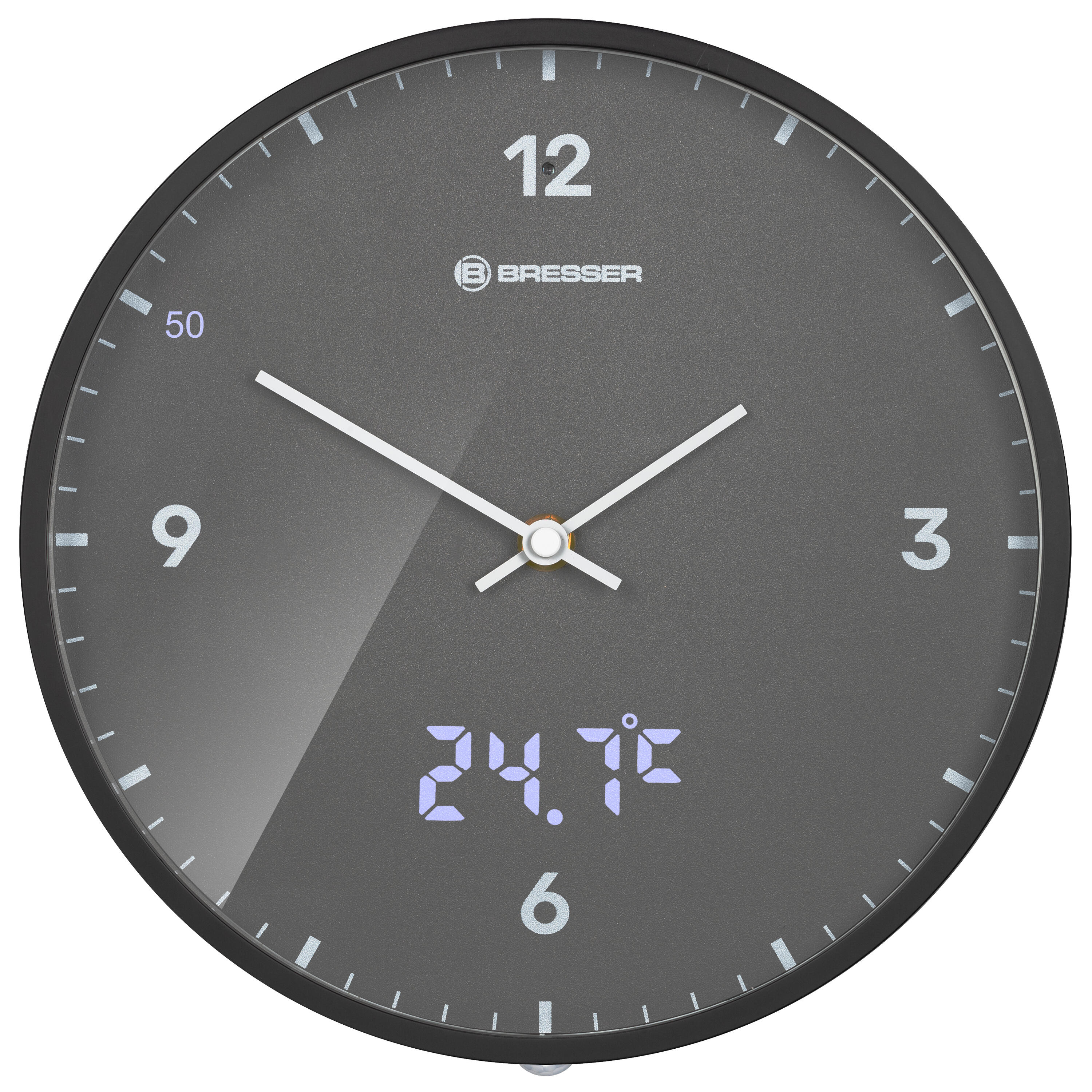 MyTime LEDsec Wanduhr 24 cm - anthrazit 2/6