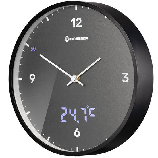 MyTime LEDsec Wanduhr 24 cm - anthrazit