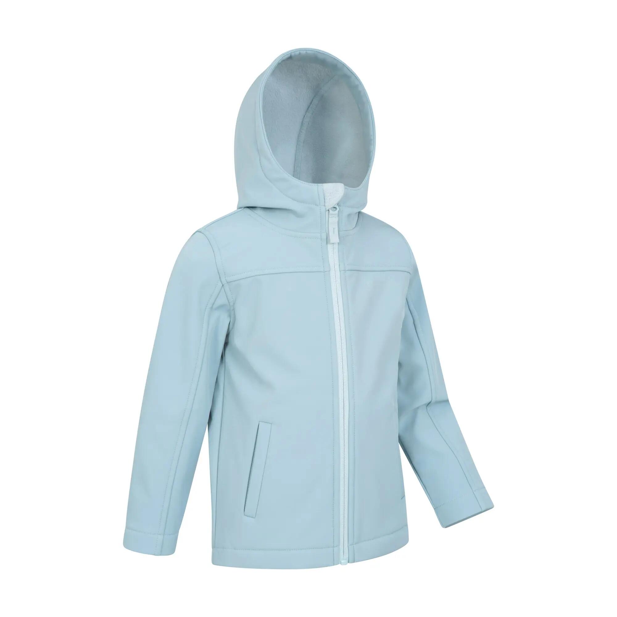 Kinder Wandern Softshelljacke Wasserabweisend Winddicht Kapuze - Exodus 2/5