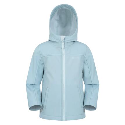Veste Softshell de Randonnée Enfant Déperlante Coupe-Vent Capuche, Exodus
