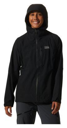 MOUNTAIN HARDWEAR Mountain Hardwear New Stretch Ozonic Wasserdichte Jacke Schwarz Damen