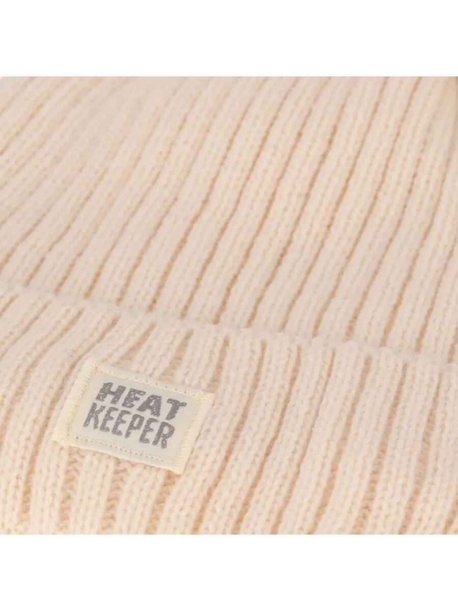 Dames Winter Thermo Set - Muts + Handschoenen + Nekwarmer - Off White 7/7