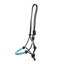 Licol en corde nouée pierres scintillantes pour cheval USG