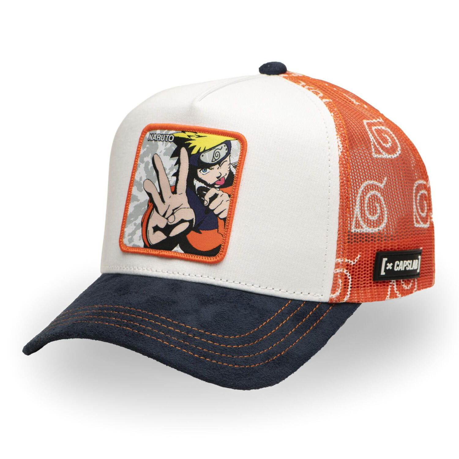 Casquette trucker avec filet mix sergé/suédine/mesh Naruto Uzumaki 1/5