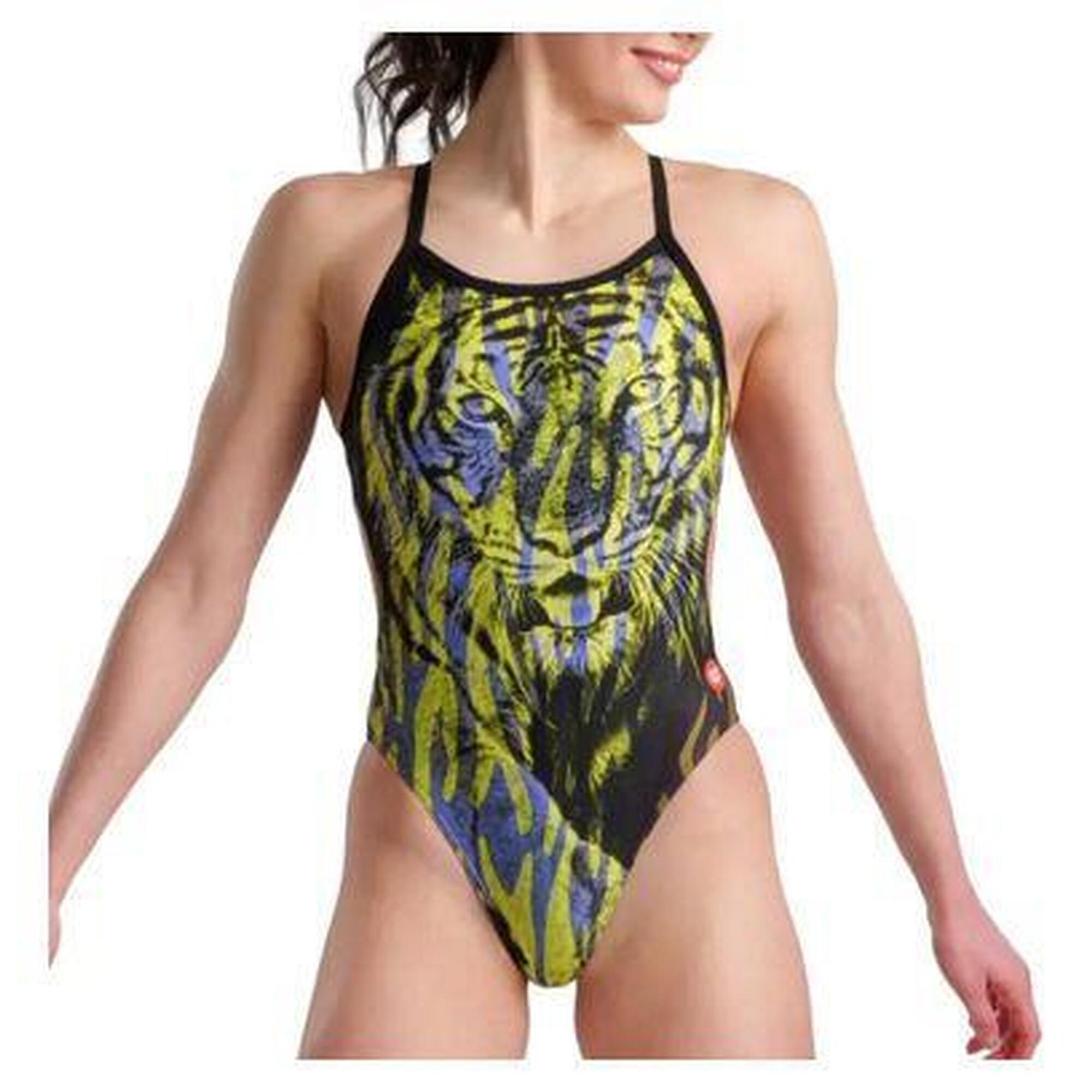 Arena - Maillot De Bain 1 Pièce Arena Challenge Multi - Maillot De Bain 1 Pièce - Bleu|noir|vert - 26 Cm - Decathlon