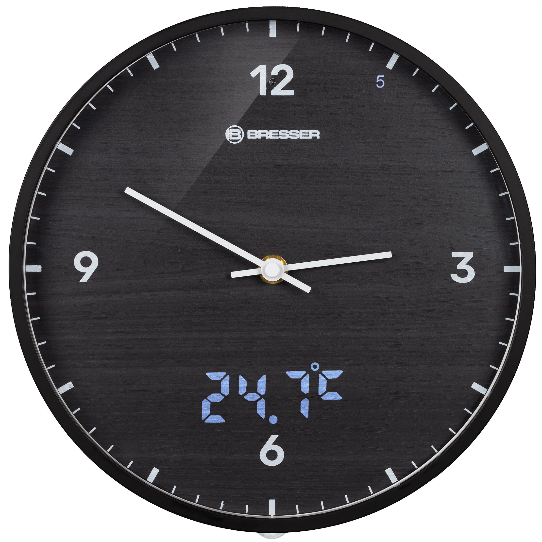 MyTime LEDsec Horloge murale 24 cm avec affichage de la température 2/6