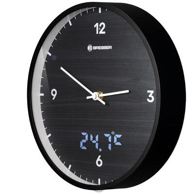 MyTime LEDsec Wanduhr 24 cm - schwarz