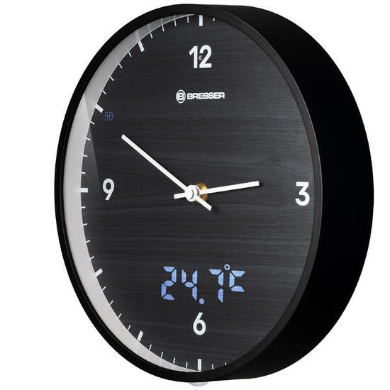MyTime LEDsec Wanduhr 24 cm - schwarz
