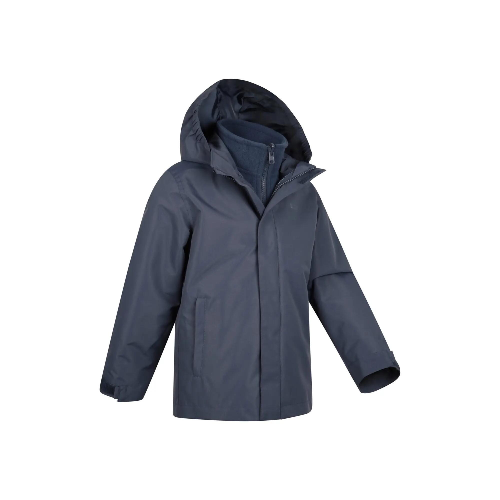 Veste 3 en 1 de Randonnée Enfant Imperméable Respirante Doublure Amovible, Fell 2/7