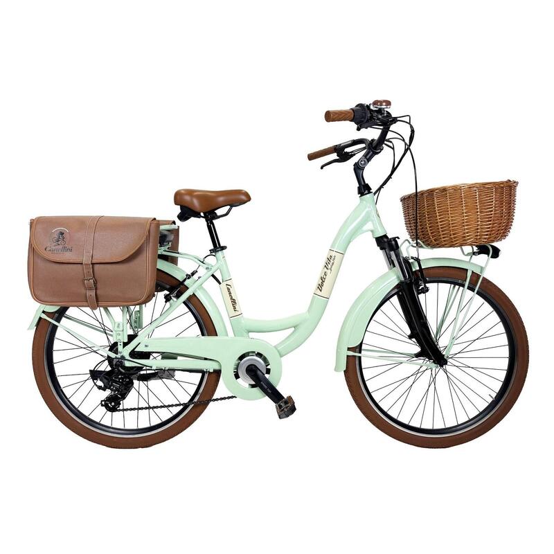 Bicicletă electrică de oraș Dolce Vita by Canellini VENERE damă cu genți și coș