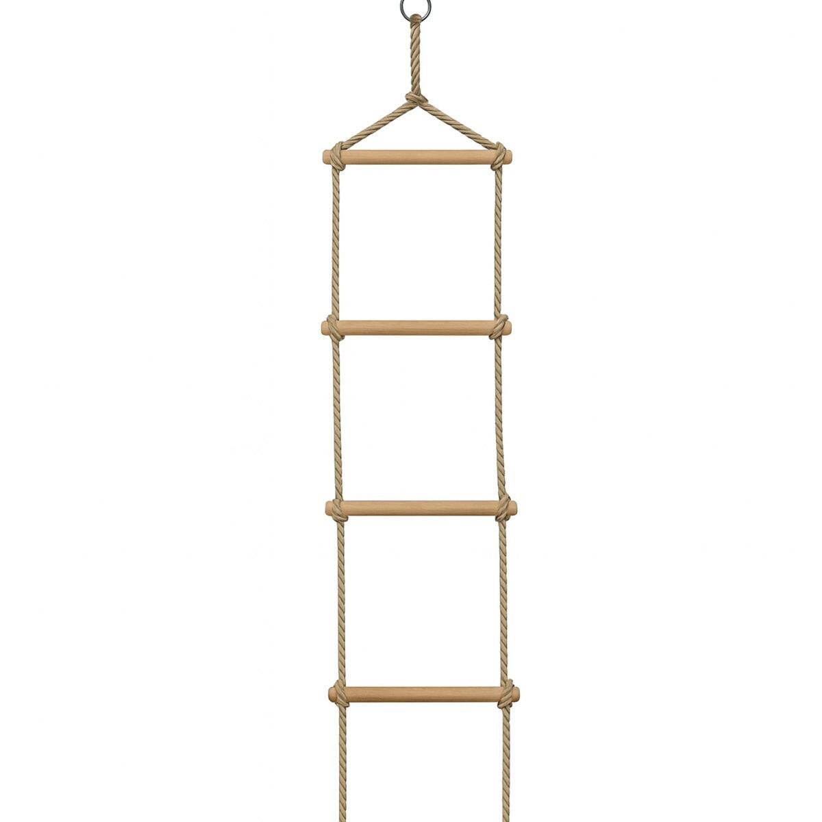Balançoire double avec echelle de corde - Techwood Harmonie BLOU FUN- Aléo by Tr 4/5