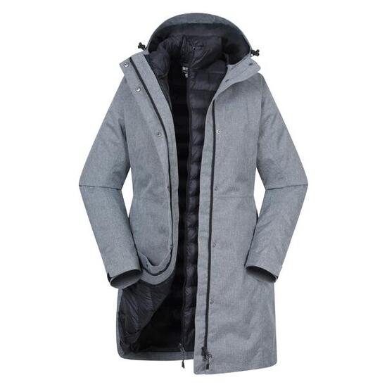 Mountain Warehouse Veste longue 3 en 1 femme Alaskan - Imperméable et chaude