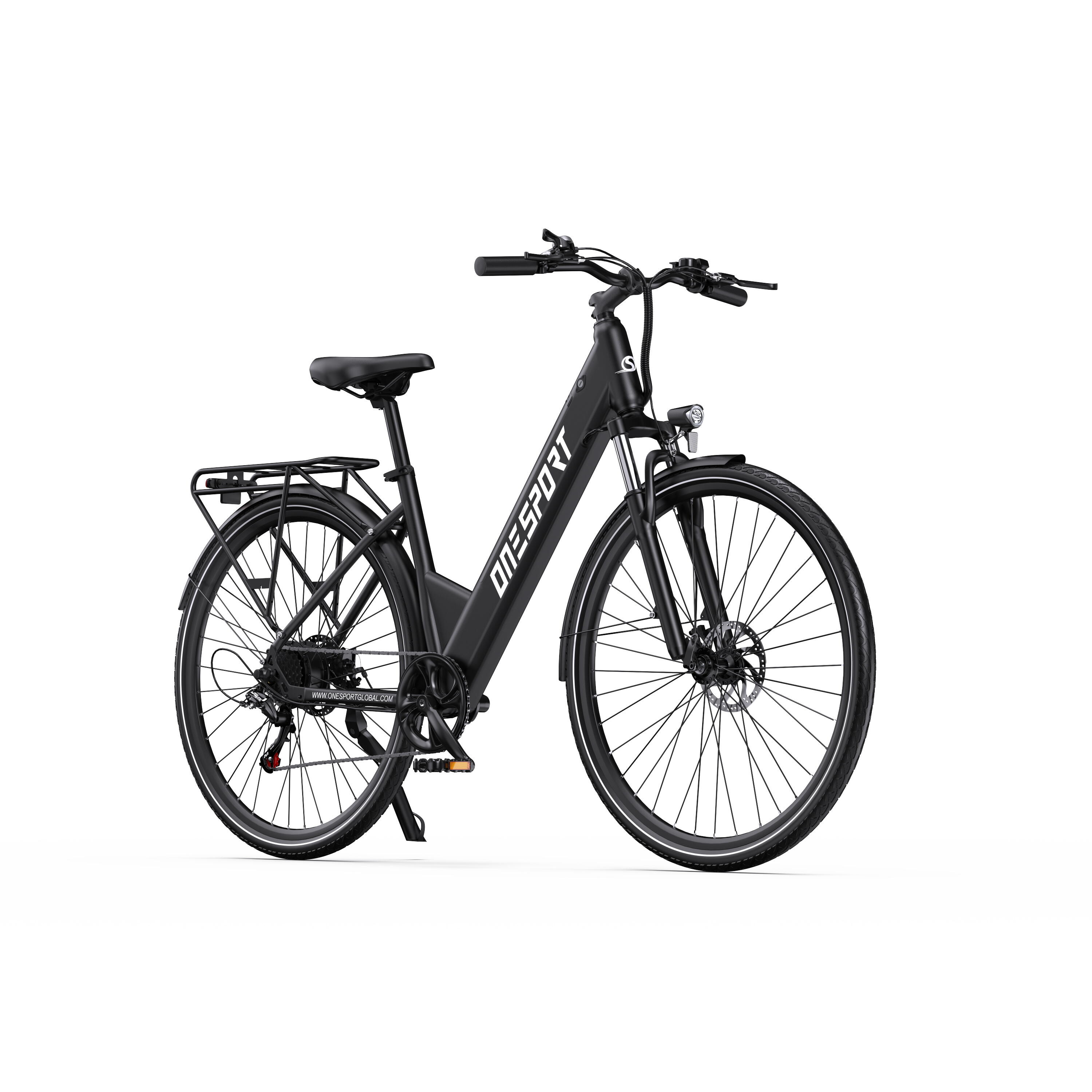 E-Bike entrada baixa OT12 28" 1728WH bicicleta elétrica unissex Preto 3/7