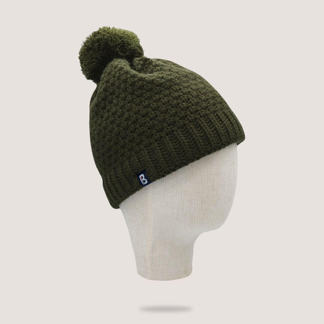 Blanc Bonnet - Bonnet Pompon - Bonnet - Vert - Decathlon