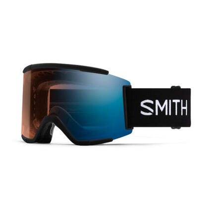 SMITH Masque de ski SQUAD XL - Black + ChromaPop™ Pro Photochromic Blue Mirror