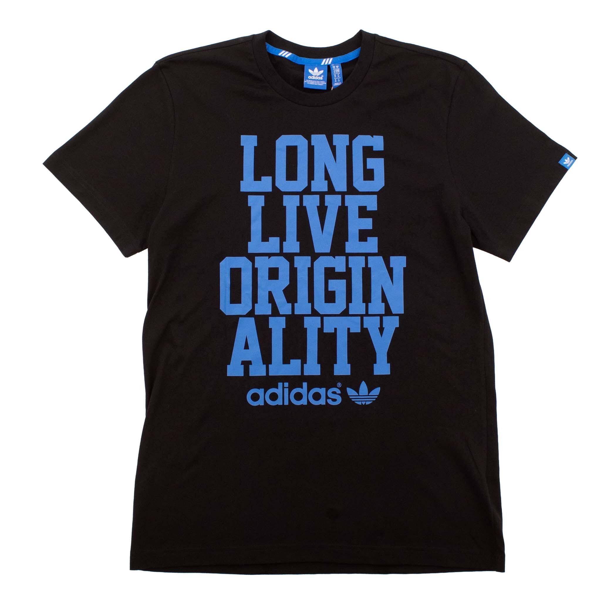 ADIDAS Shirt Slogan Tee in Schwarz