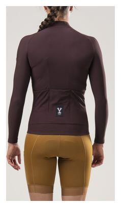 Maillot de manga larga LeBram Off-Road Mid-Season Burdeos para mujer 3/7
