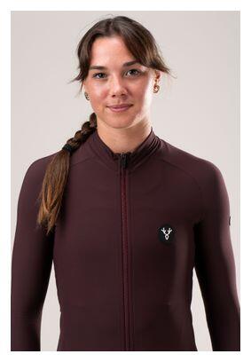 Maillot de manga larga LeBram Off-Road Mid-Season Burdeos para mujer 5/7