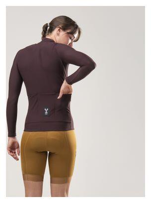 Maillot de manga larga LeBram Off-Road Mid-Season Burdeos para mujer 4/7