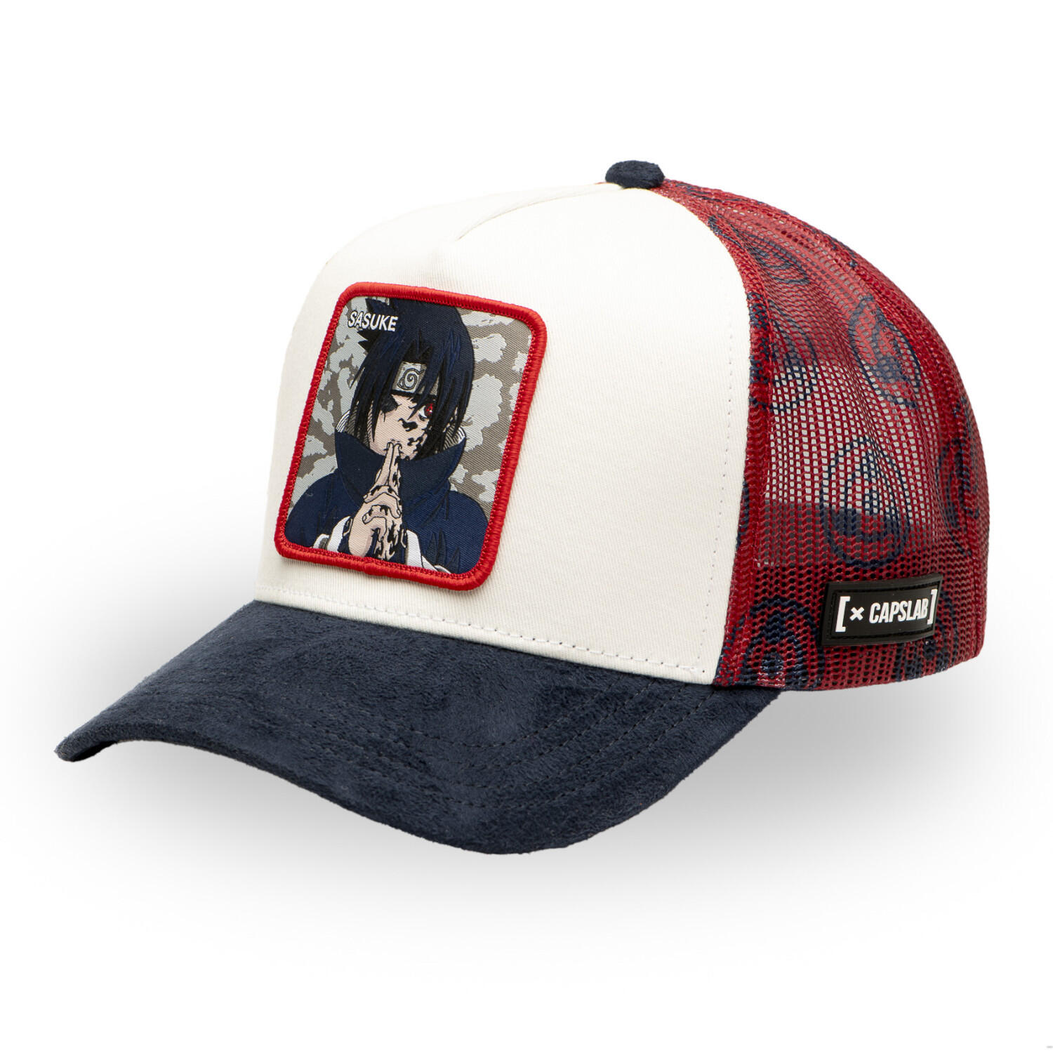 Casquette trucker avec filet en sergé de coton/mesh Naruto Sharingan 1/5