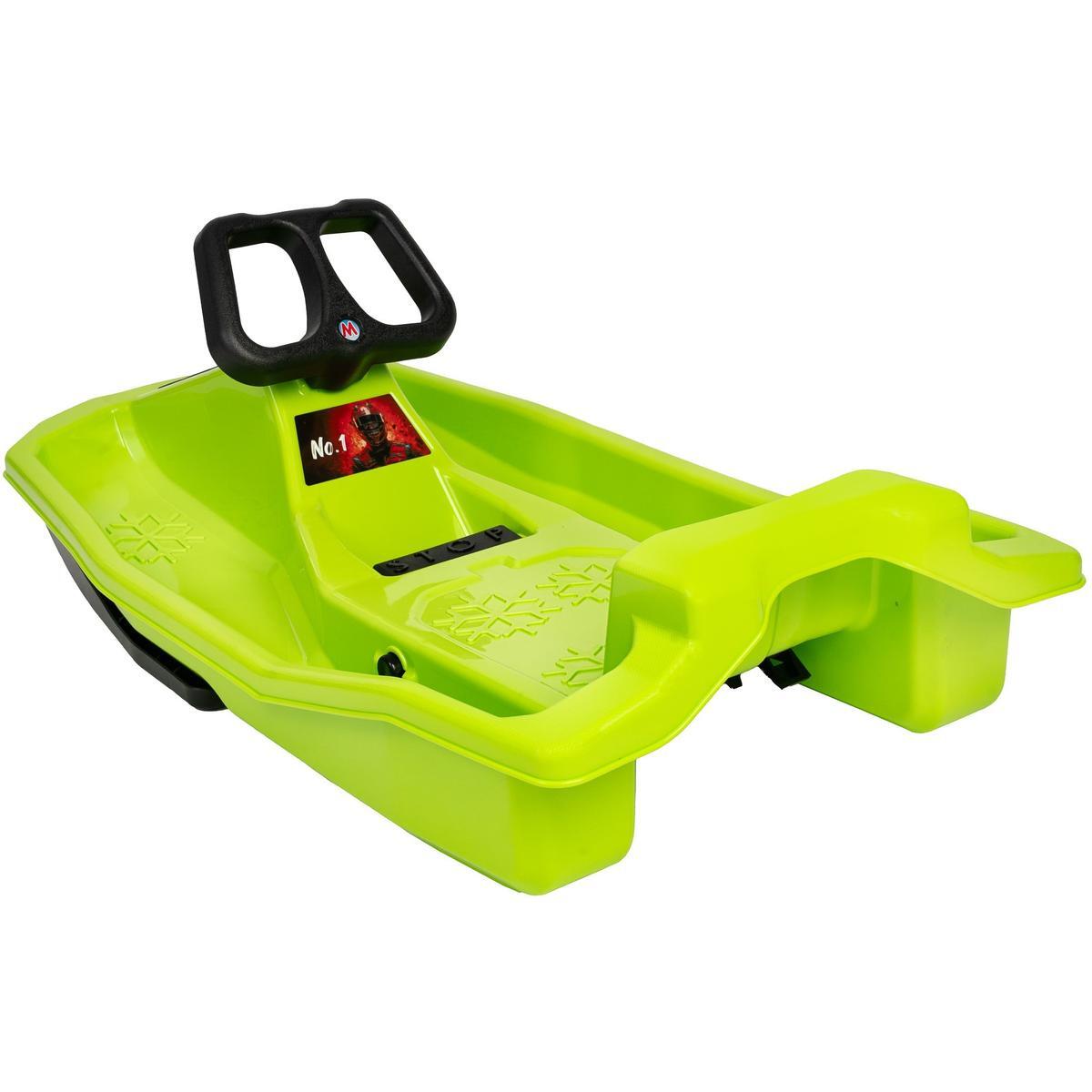 Plastikschlitten Enero mit Bremse und Lenkrad 97x53x25CM 3/4