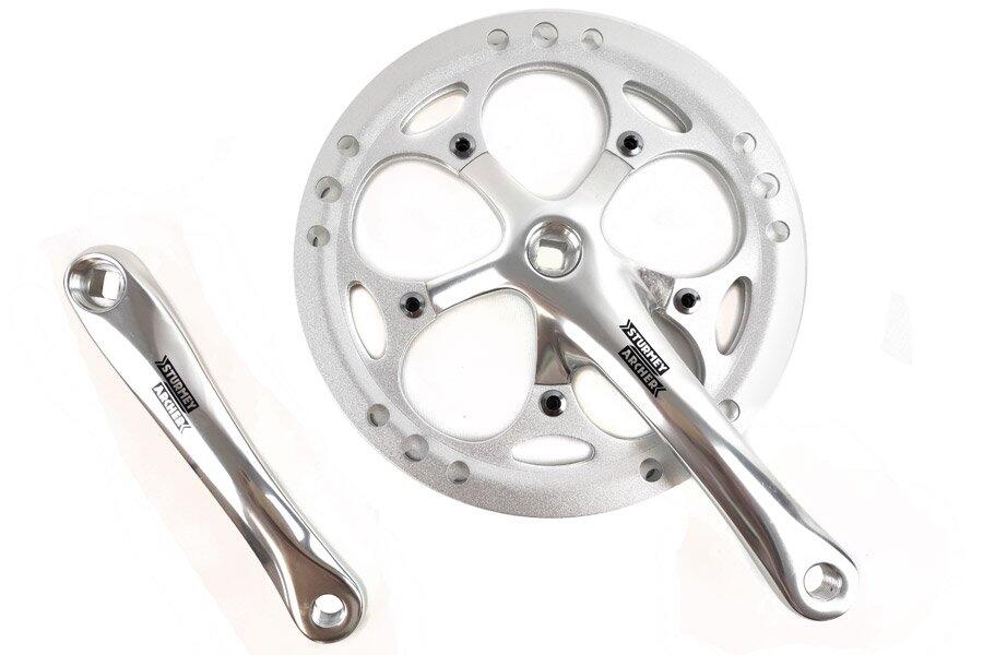STURMEY ARCHER Guarnitura Sturmey Archer 54 denti Argento con doppia protezione catena