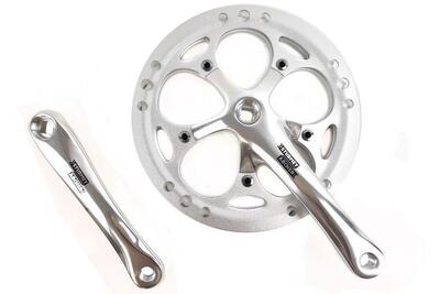 Guarnitura Sturmey Archer 54 denti Argento con doppia protezione catena