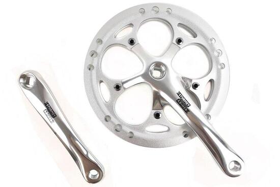 Guarnitura Sturmey Archer 54 denti Argento con doppia protezione catena