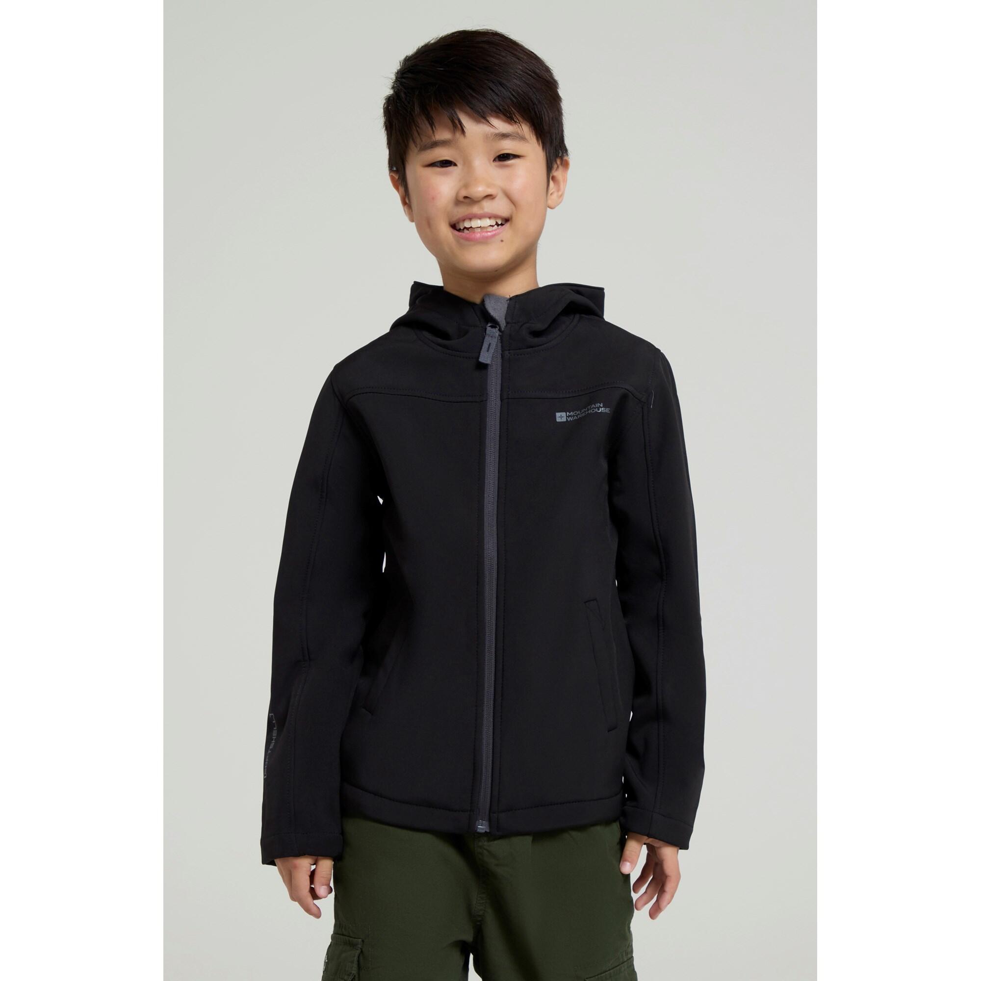 Mountain Warehouse - Mountain Warehouse Veste Softshell Enfant Exodus - Coupe-vent Et Déperlante - Softshell - Noir - Decathlon