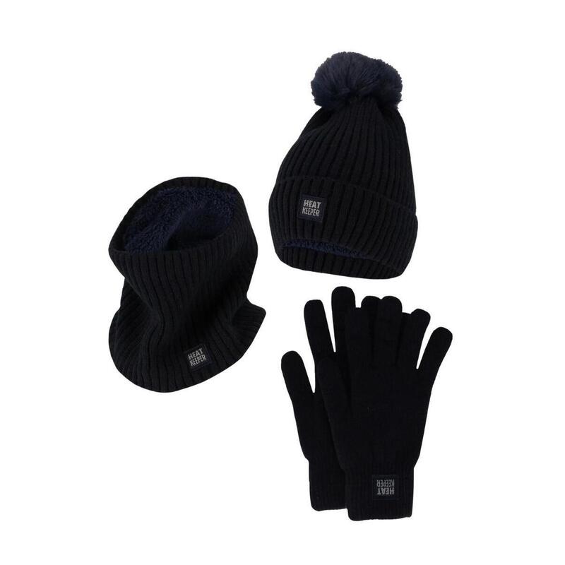 JACK & JONES Ensemble Bonnet, Gants Et Écharpe Jacmore Homme Gris Mélange Foncé