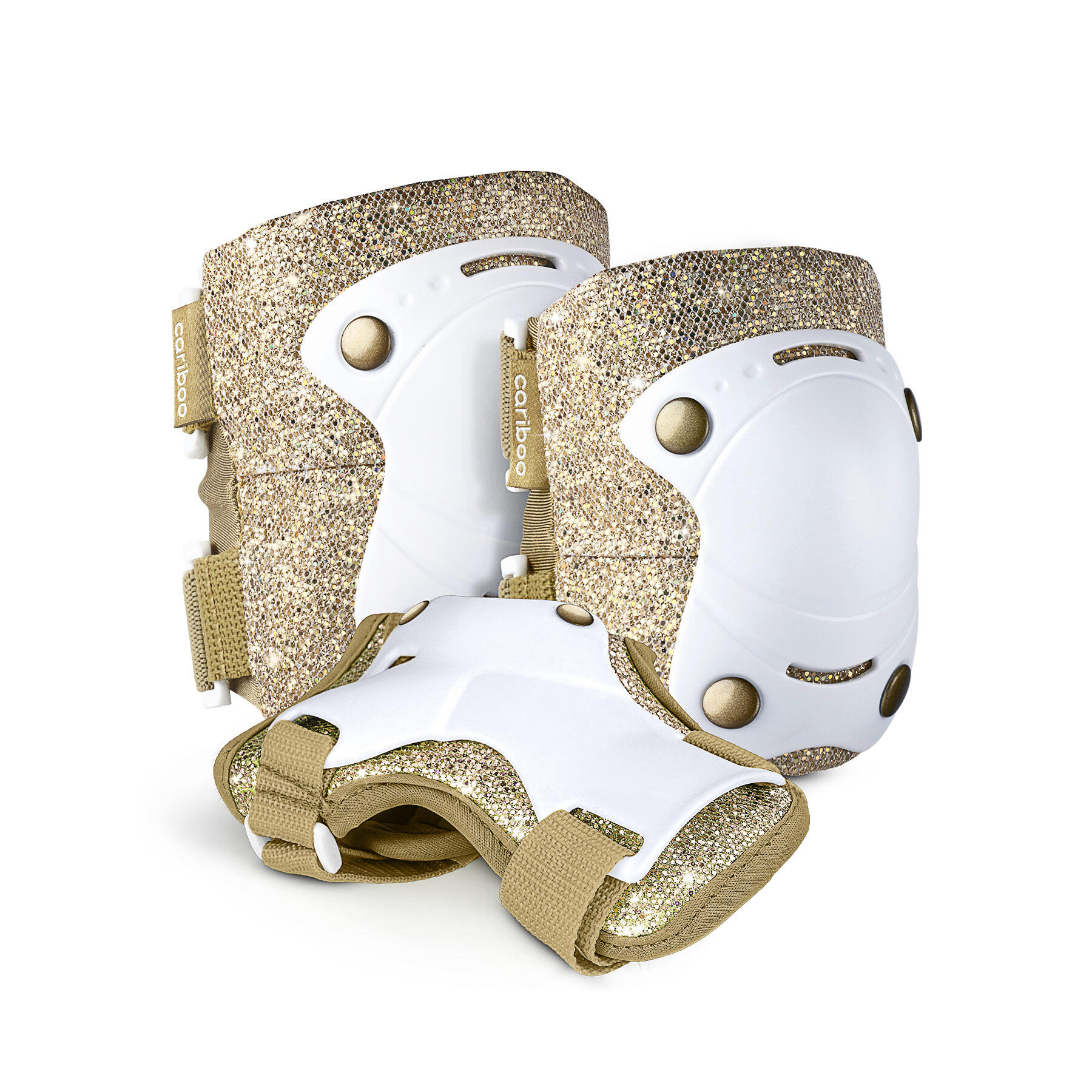 CARIBOO Chraniče pro děti Cariboo Ballerina 3-pack (zlaté)
