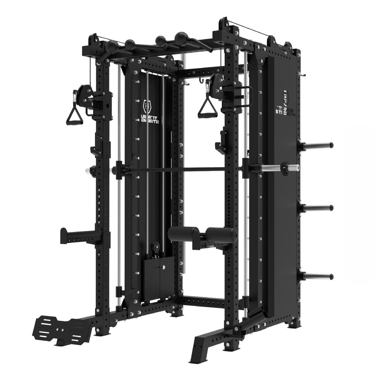 Titanium Strength - Multipower - Smith Machine Multifonctionnelle B500 Pro - Machine Smith - Appareil Multifonction - Noir - Taille Unique - Decathlon
