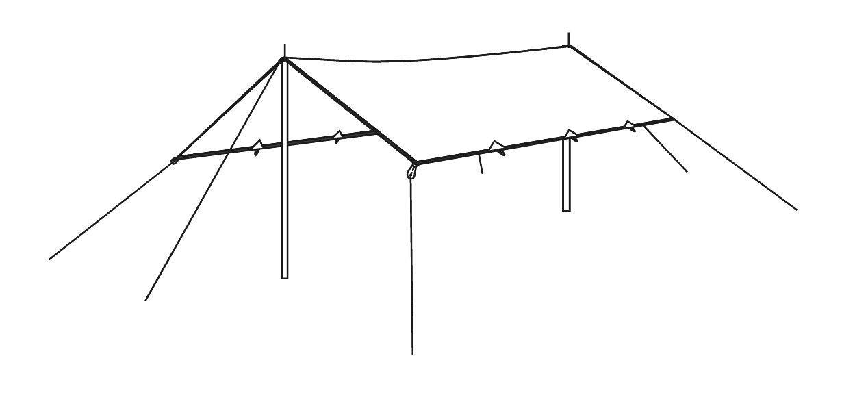 Zadaszenie wodoodporne Robens TARP 2,5x1,8 m 4/6