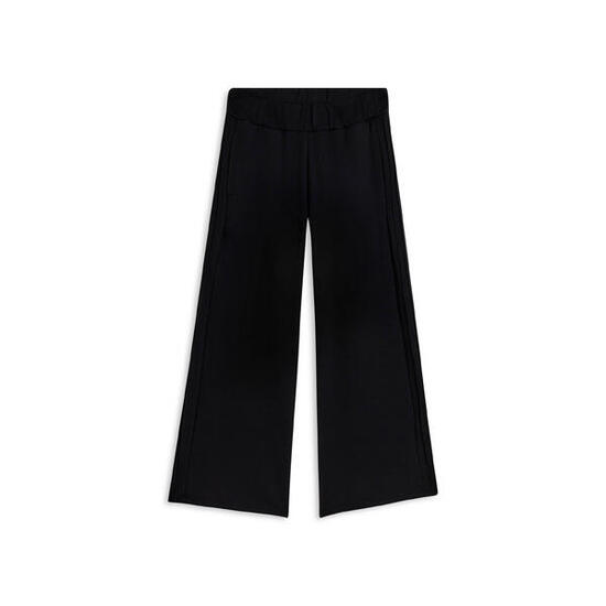 Pantalon pour fille à coupe large aux jambes en coton avec surpiqûres