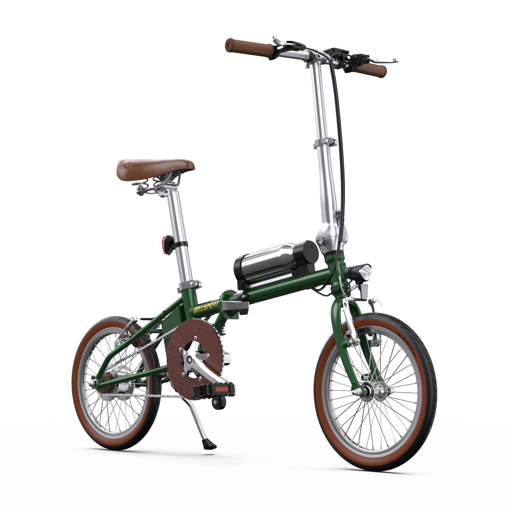 Bicicleta Elétrica ONESPORT OT02 para Adulto - Estilo Retro, Dobrável 2/7