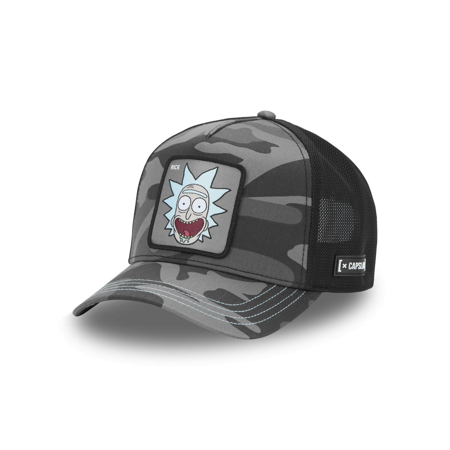 Casquette trucker premium en sergé de coton Rick & Morty Black Camo 1/5