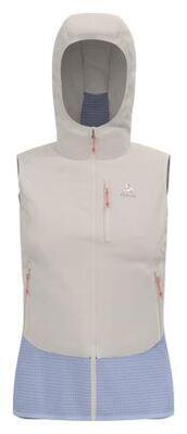 ODLO Ascent Damen Hybrid-Weste – Merino‑Mix, Kapuze