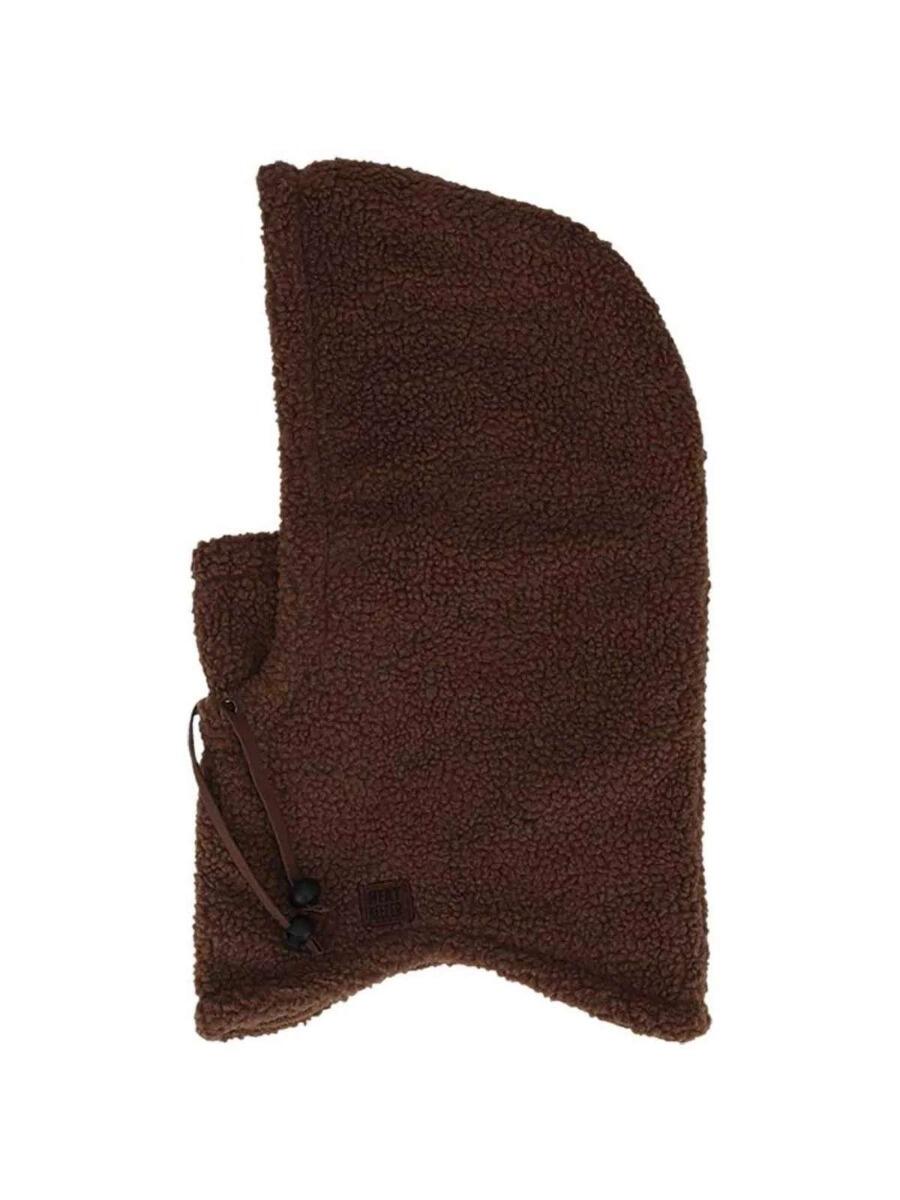 Ensemble Thermique Hiver Femme - Cagoule + Moufles - Teddy - Taupe 3/4