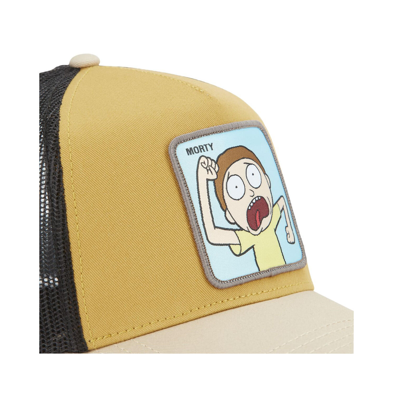 Casquette trucker en coton avec filet Rick & Morty Yellow 2/5