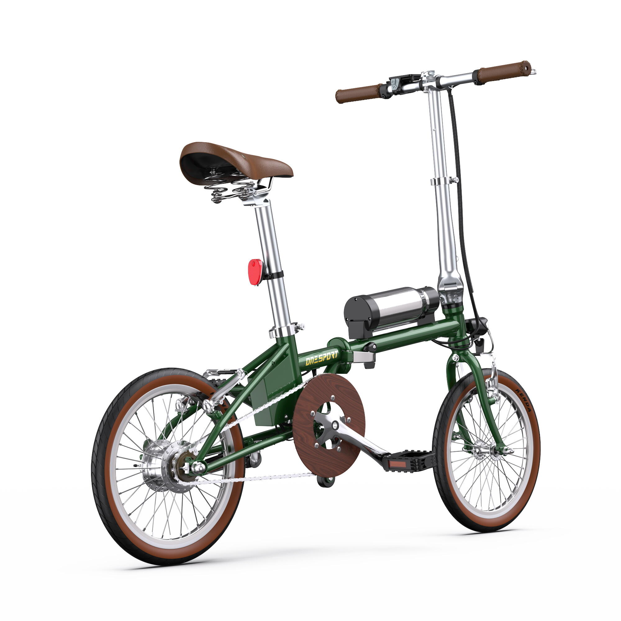 Bicicleta Elétrica Dobrável ONESPORT OT02 com Bateria de 36V 5.2Ah 3/7