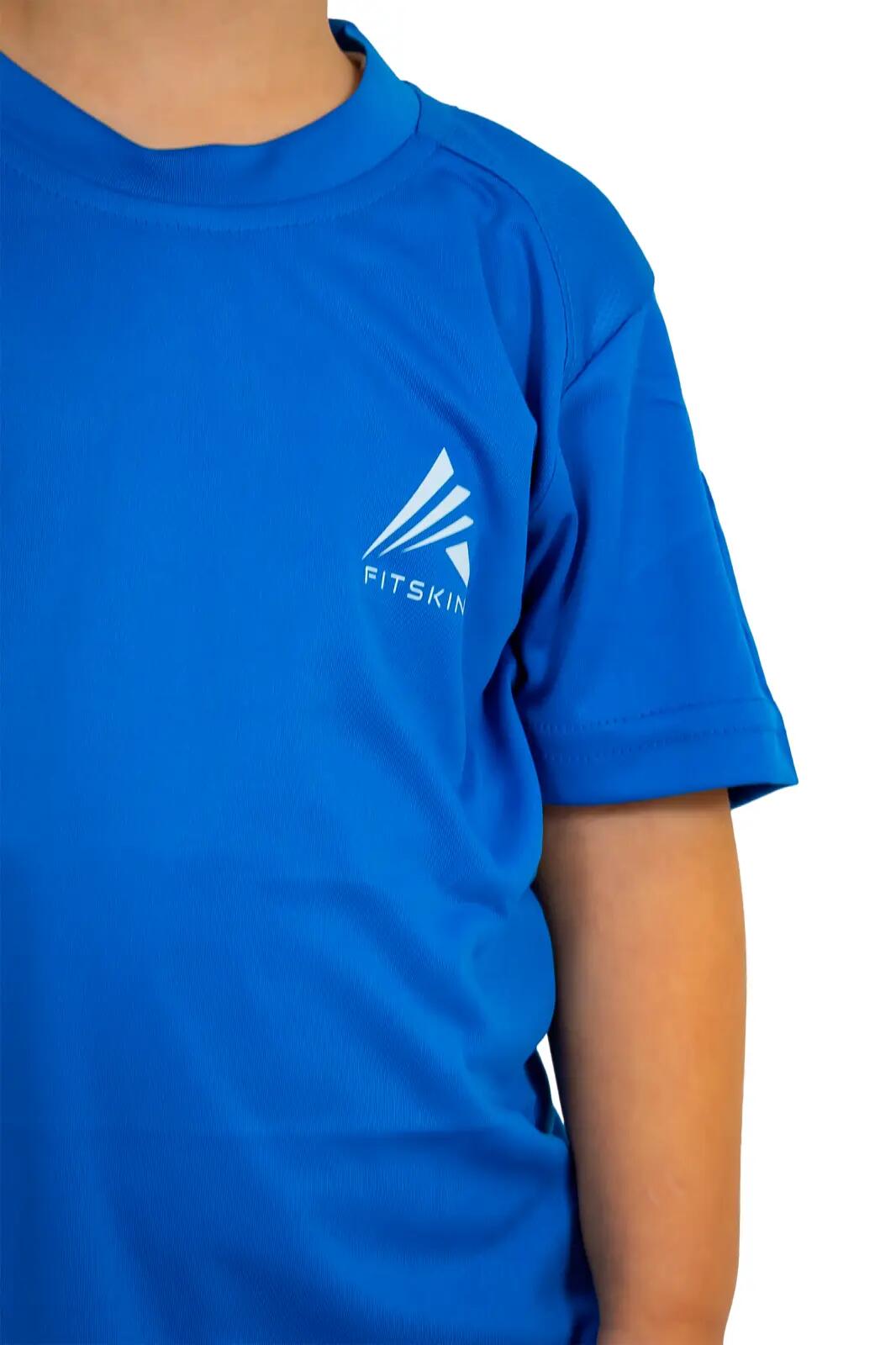 Tricou tehnic Fitskin Albastru Juniori 2/3