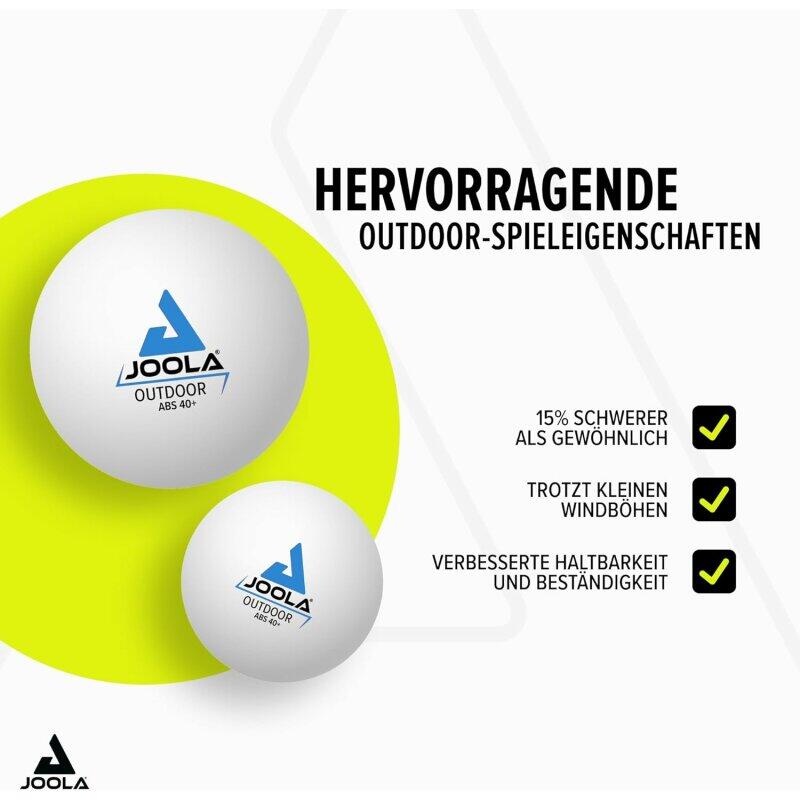 JOOLA 12 x Tischtennisbälle Outdoor 3/4
