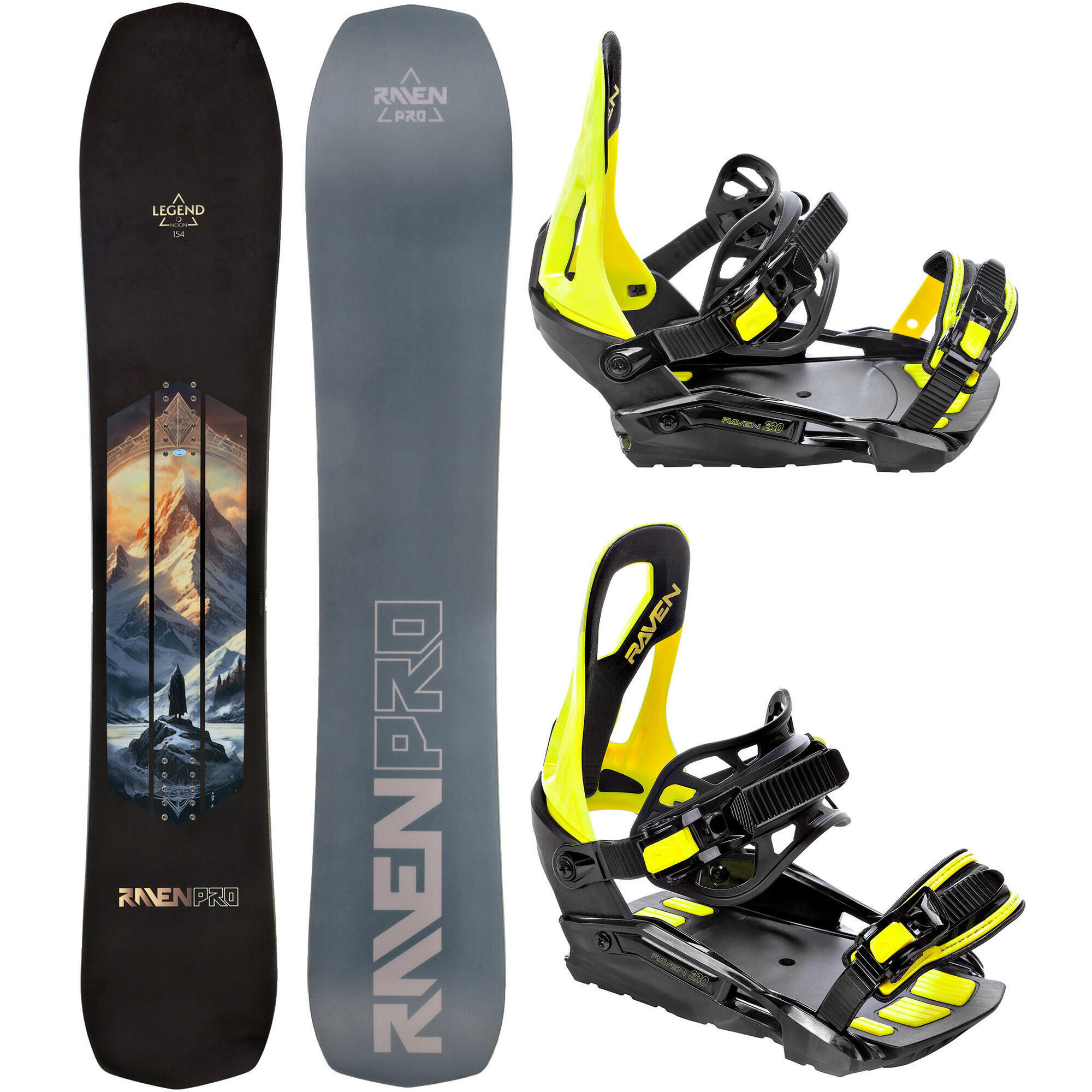 Zestaw Deska snowboardowa Raven PRO Legend + Wiązania Raven s230