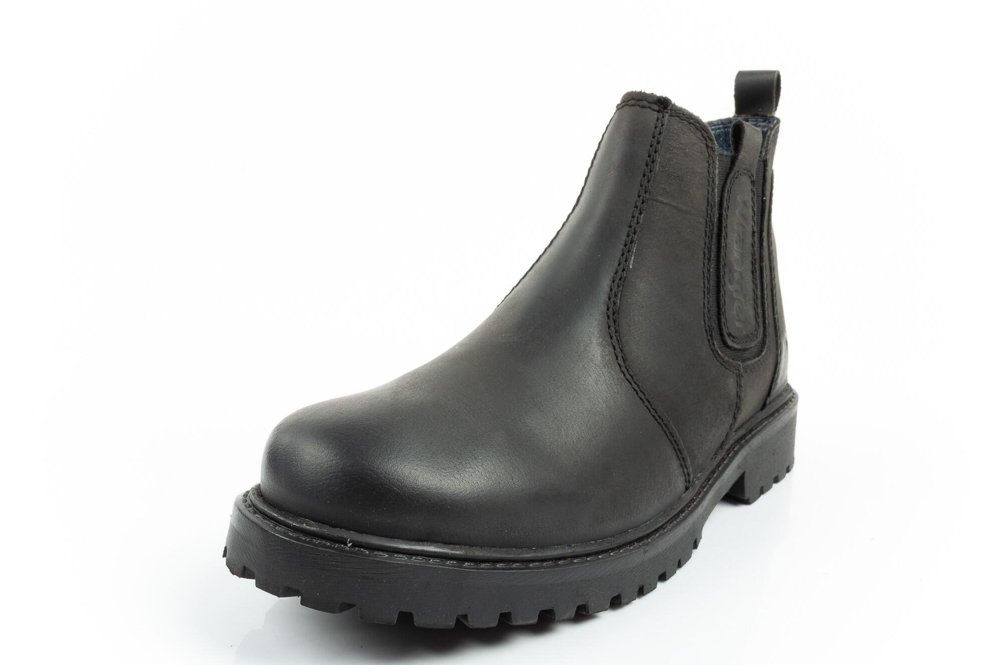 Heren enkellaarzen Wrangler Yuma van leer 3/10