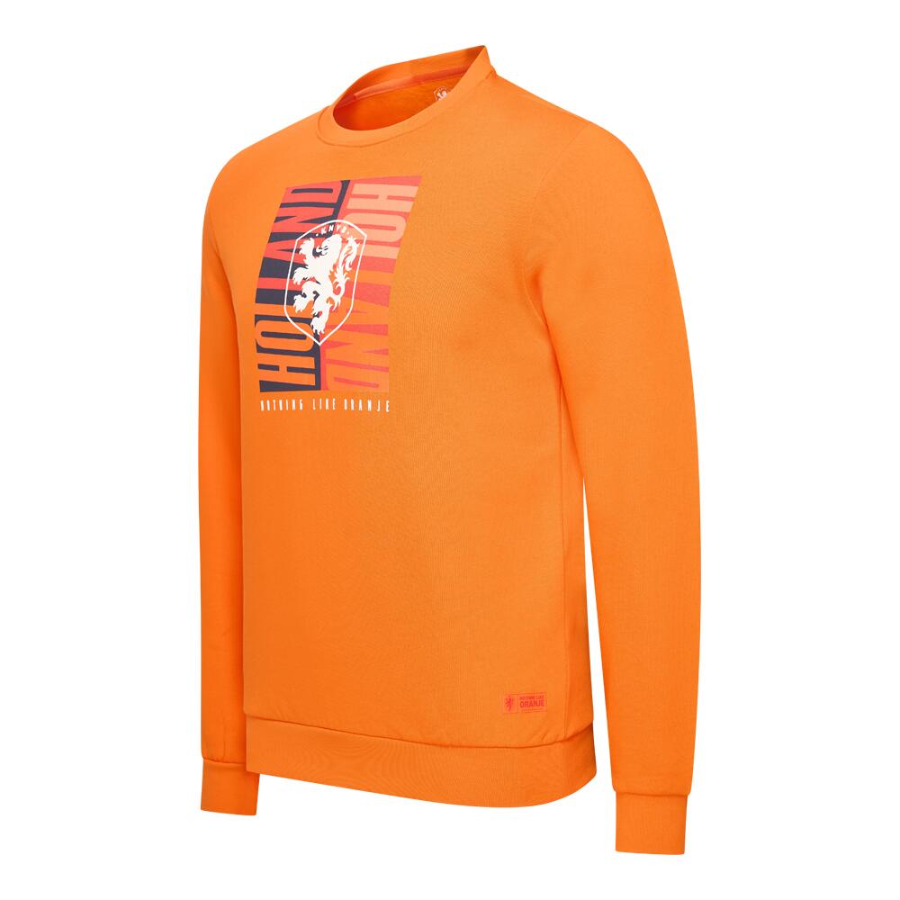 Nederlands Elftal Big Logo Sweater Heren - Oranje 4/7