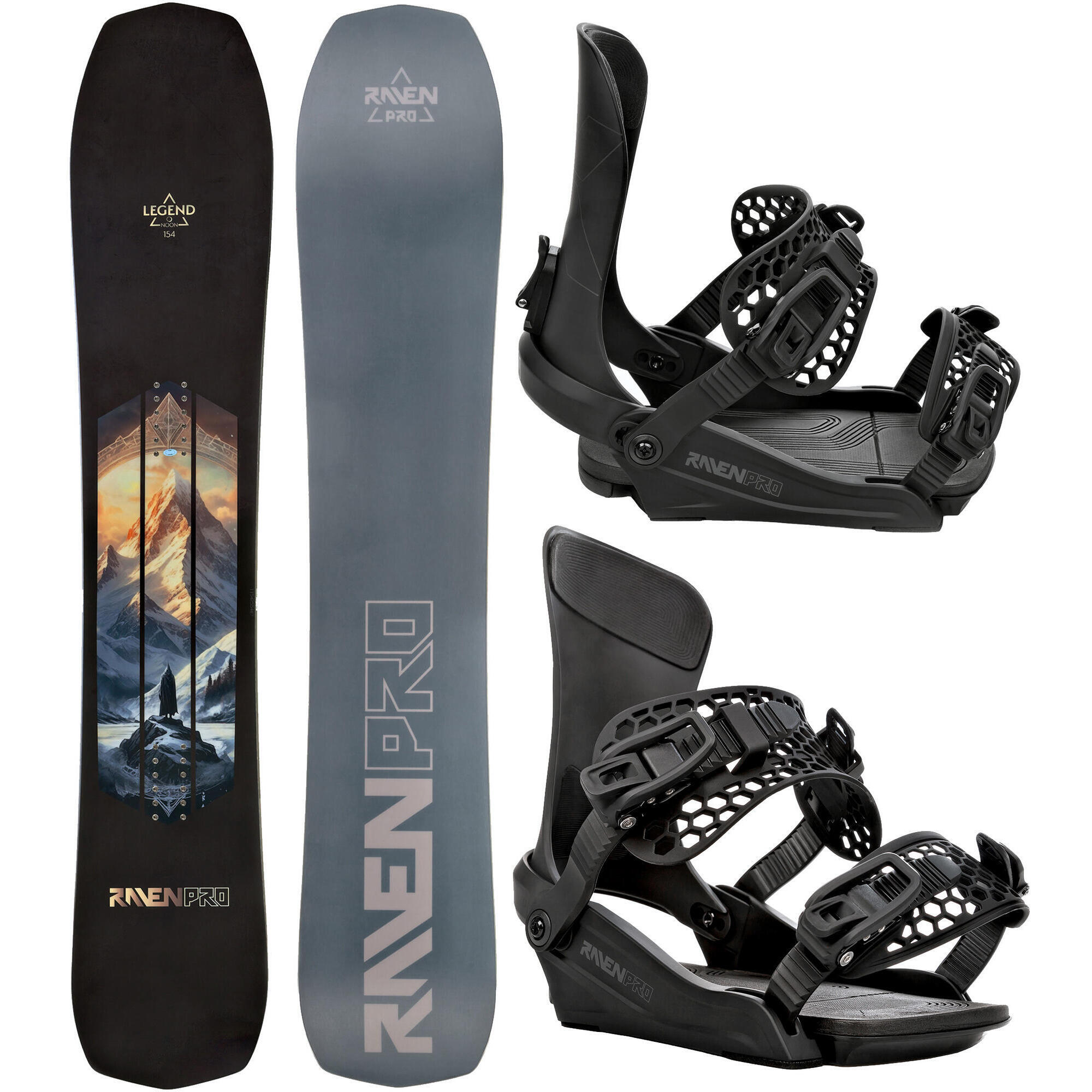 Zestaw Deska snowboardowa Raven PRO Legend + Wiązania Raven King