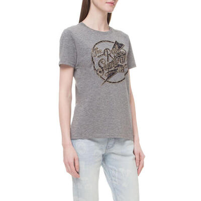Dames t-shirt met instapdessin van superdry time real lace