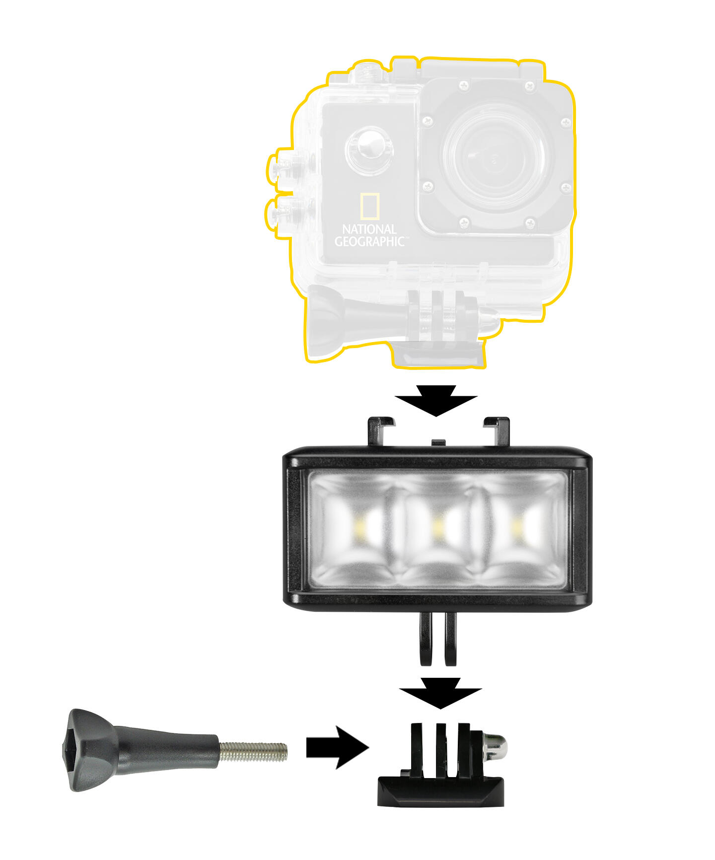 Action Cam Luz LED 3/5